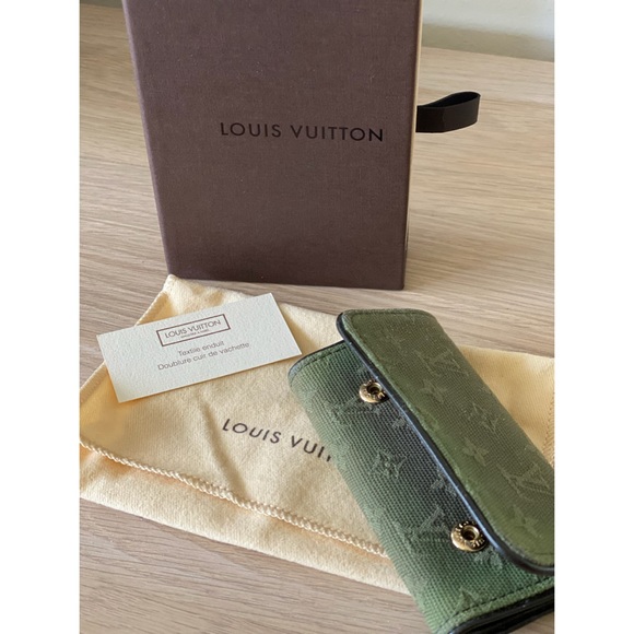 Louis Vuitton 4 Ring Key Holder Khaki Vintage Dust Bag & Box M92431 Monogram - Picture 4 of 16